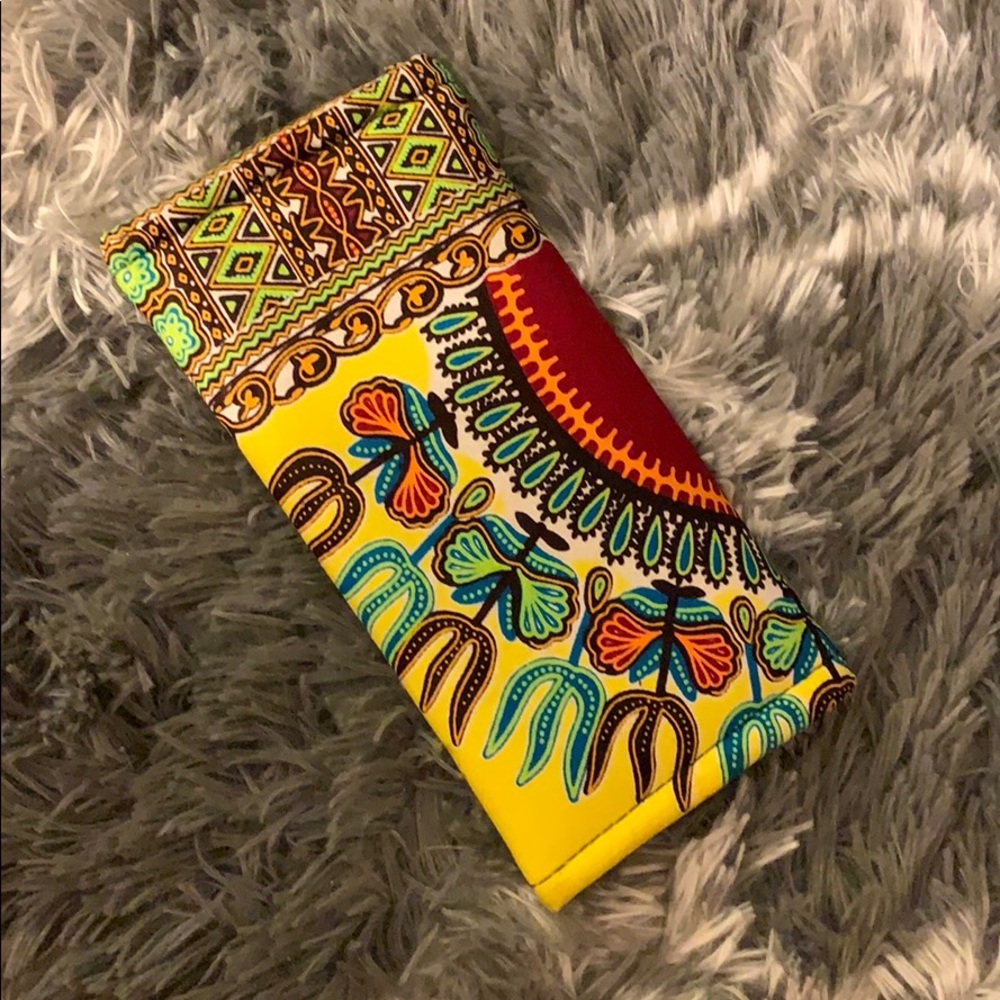 🆕 African Print Pocketbook/Clutch -3 Compartments